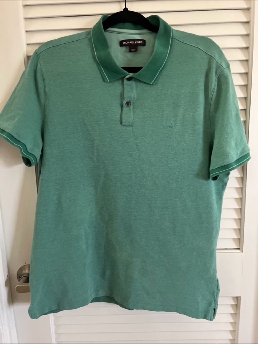 Michael Kors Men’s Green Polo Shirt slim large